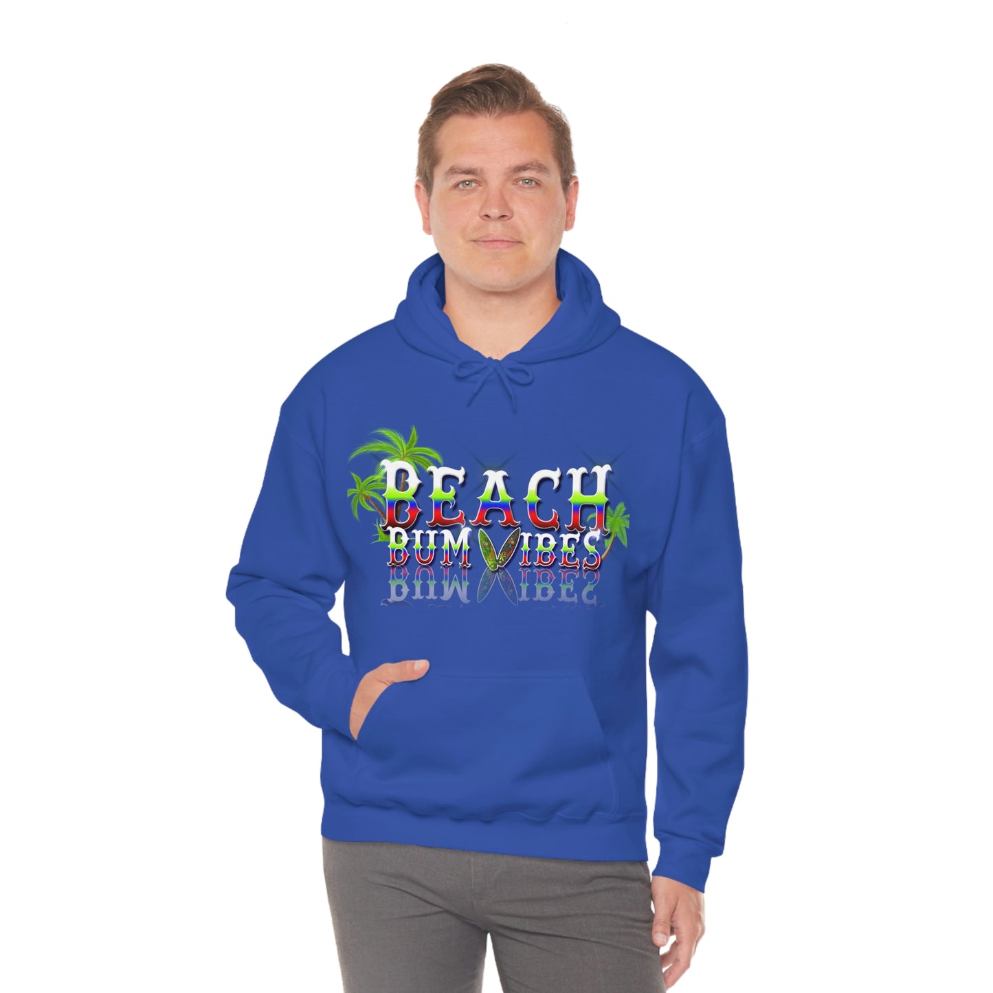 Unisex Heavy Blend™ Hooded Sweatshirt Beach Bum Vibes All Year Long