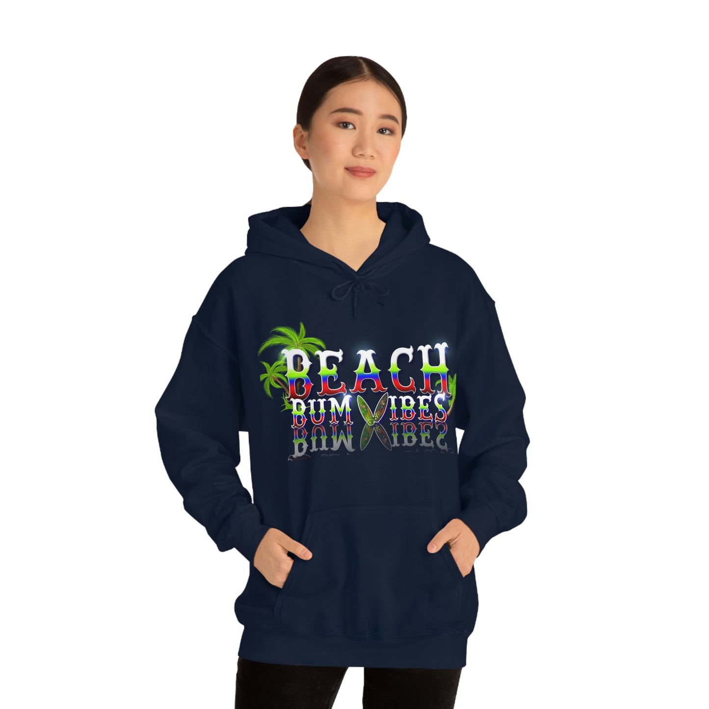 Unisex Heavy Blend™ Hooded Sweatshirt Beach Bum Vibes All Year Long