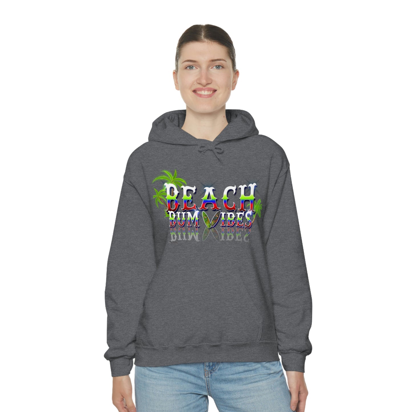 Unisex Heavy Blend™ Hooded Sweatshirt Beach Bum Vibes All Year Long