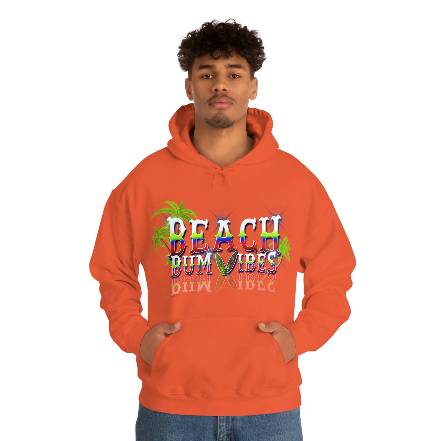 Unisex Heavy Blend™ Hooded Sweatshirt Beach Bum Vibes All Year Long