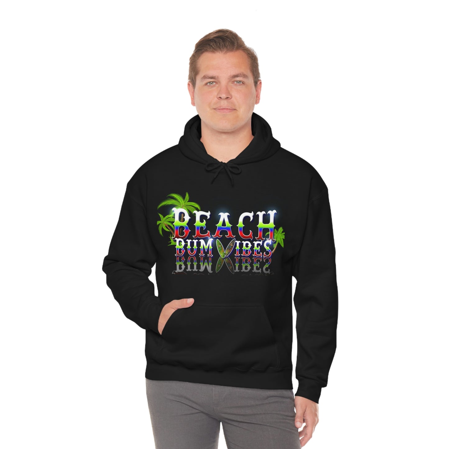 Unisex Heavy Blend™ Hooded Sweatshirt Beach Bum Vibes All Year Long