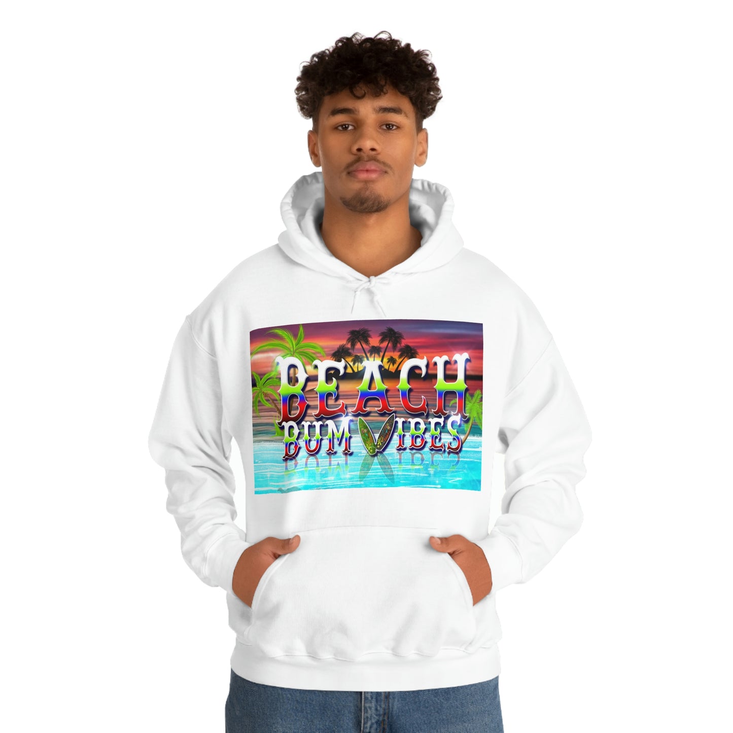 Unisex Heavy Blend™ Hooded Sweatshirt Beach Bum Vibes Edition
