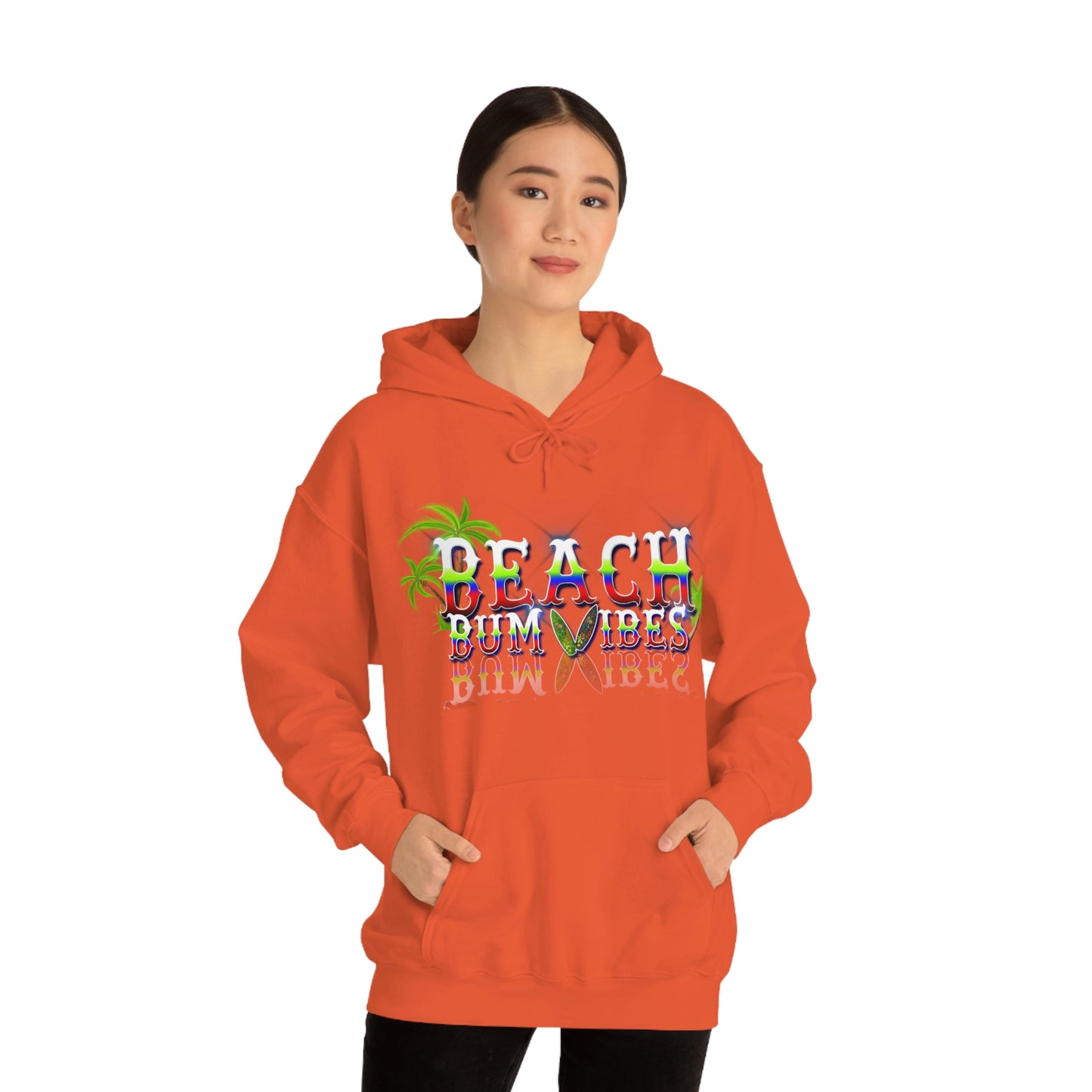 Unisex Heavy Blend™ Hooded Sweatshirt Beach Bum Vibes All Year Long