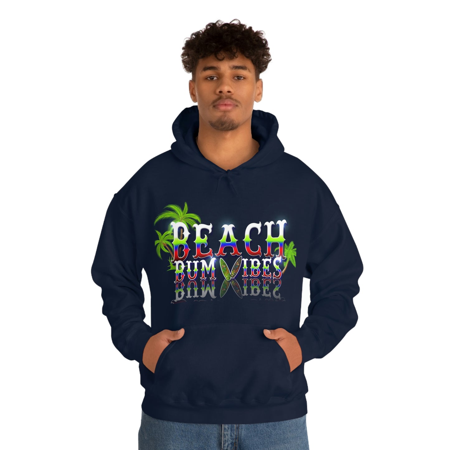 Unisex Heavy Blend™ Hooded Sweatshirt Beach Bum Vibes All Year Long