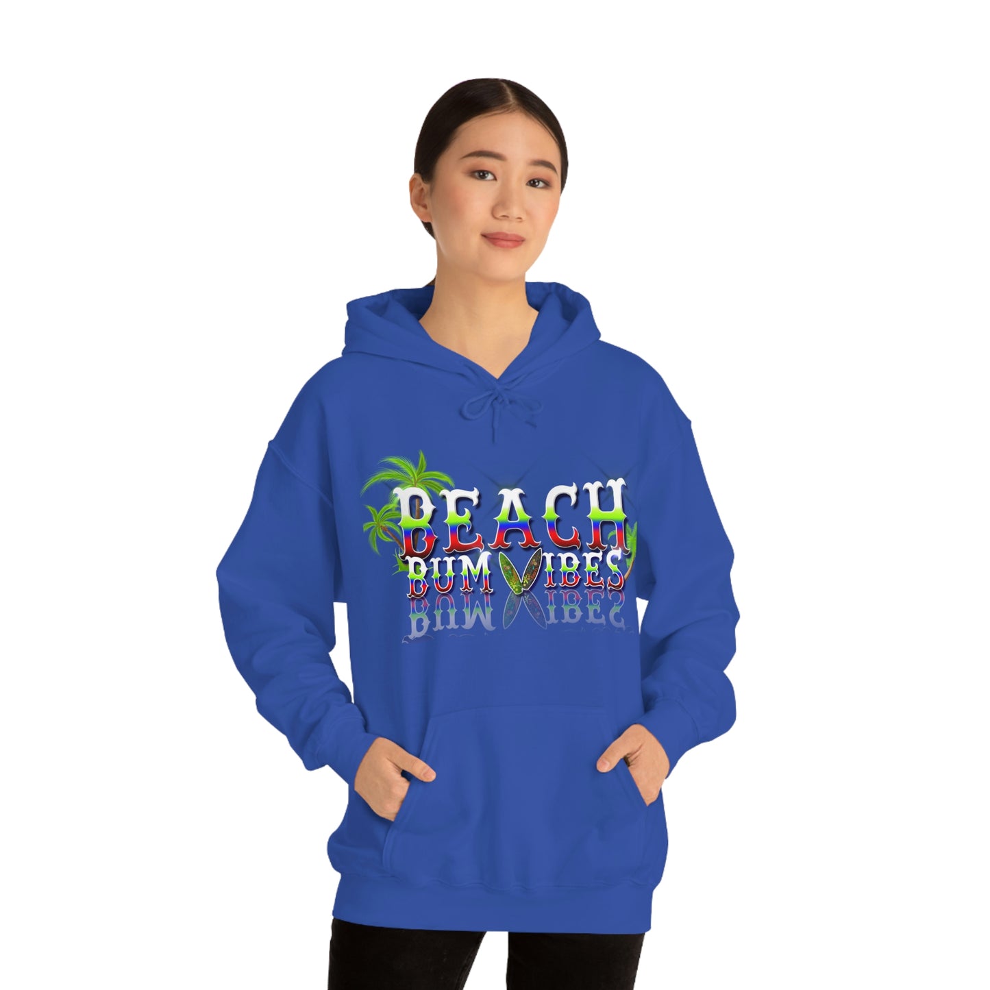 Unisex Heavy Blend™ Hooded Sweatshirt Beach Bum Vibes All Year Long