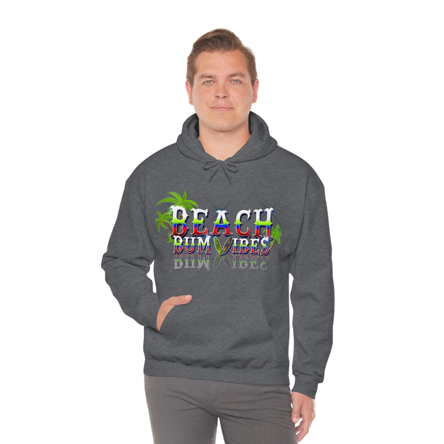 Unisex Heavy Blend™ Hooded Sweatshirt Beach Bum Vibes All Year Long