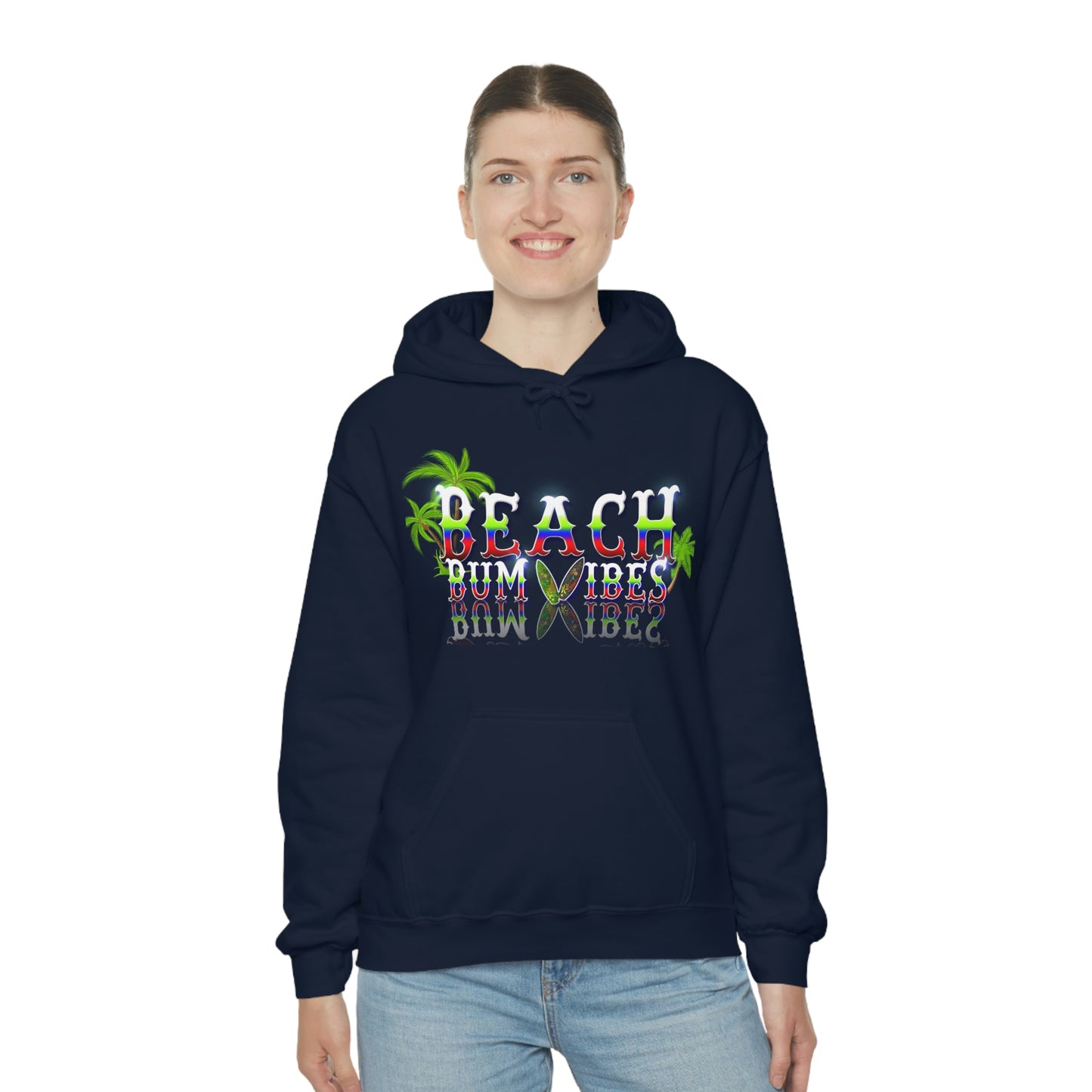 Unisex Heavy Blend™ Hooded Sweatshirt Beach Bum Vibes All Year Long