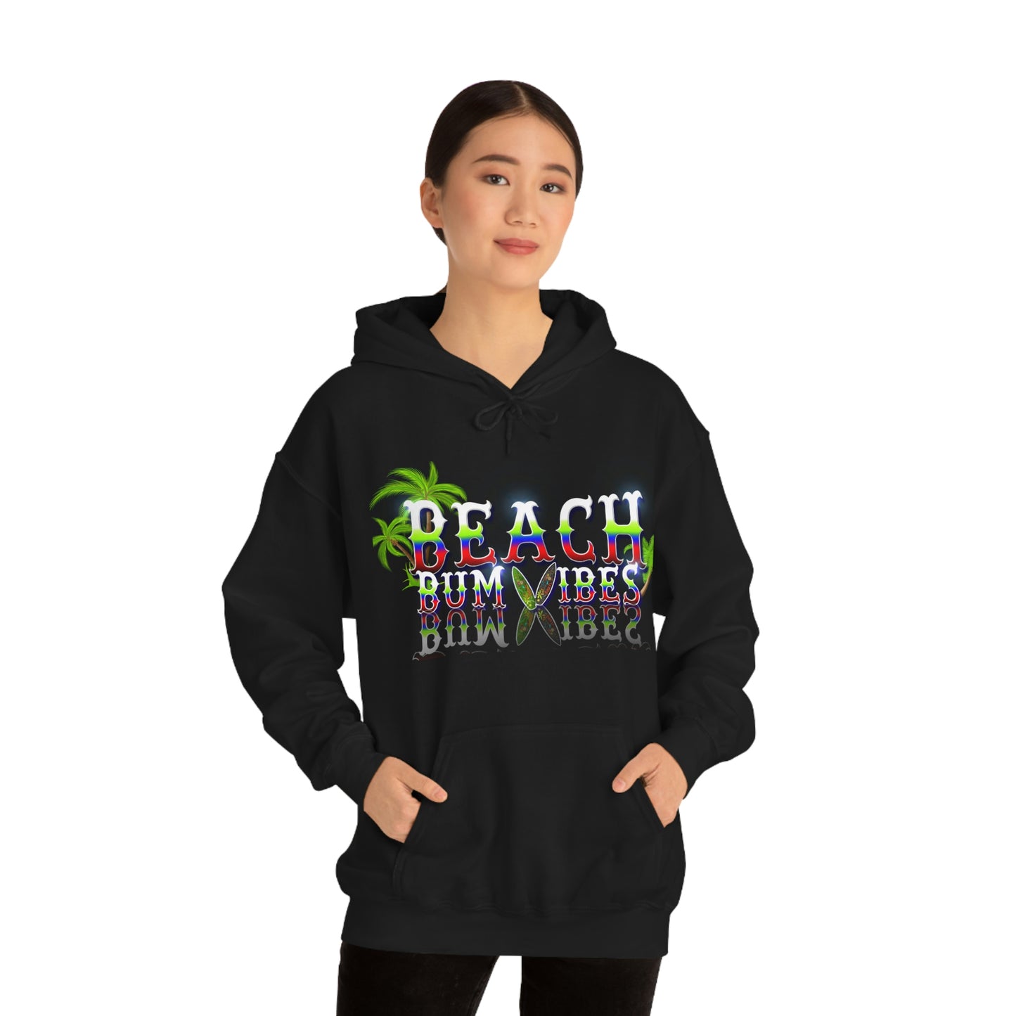 Unisex Heavy Blend™ Hooded Sweatshirt Beach Bum Vibes All Year Long
