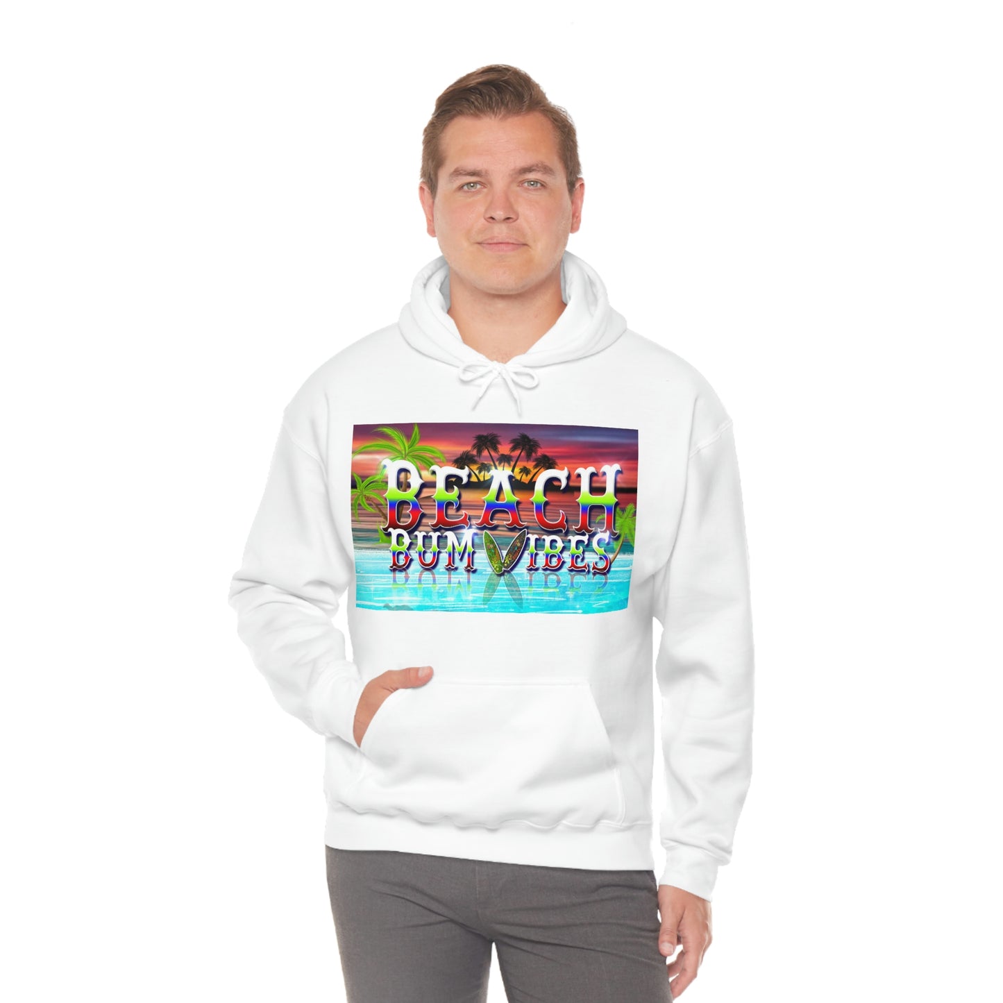 Unisex Heavy Blend™ Hooded Sweatshirt Beach Bum Vibes Edition