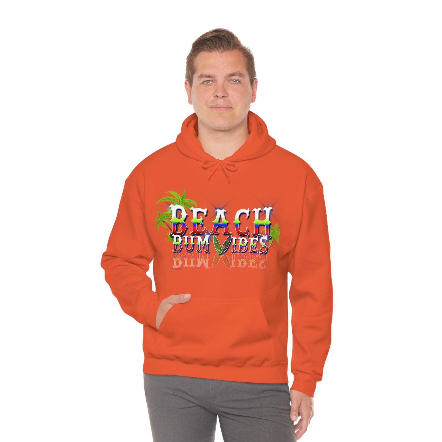 Unisex Heavy Blend™ Hooded Sweatshirt Beach Bum Vibes All Year Long