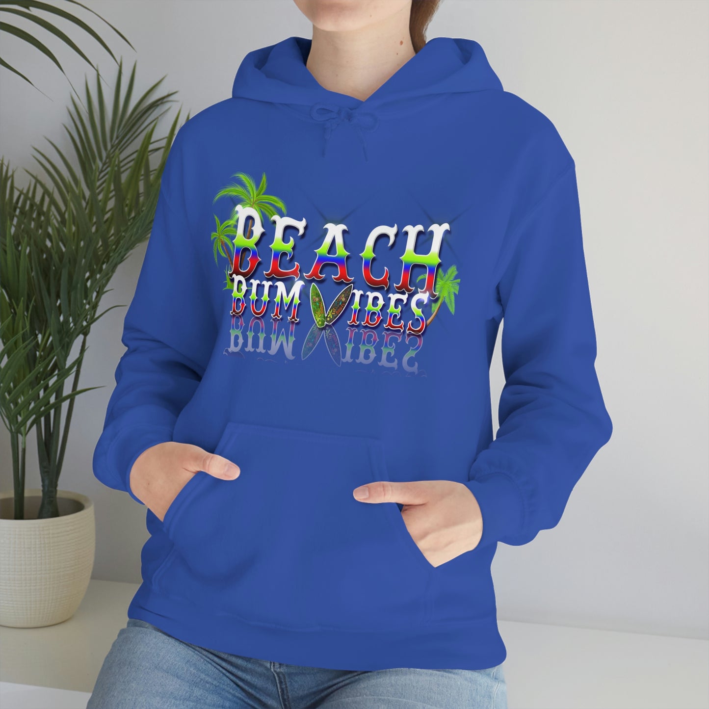 Unisex Heavy Blend™ Hooded Sweatshirt Beach Bum Vibes All Year Long