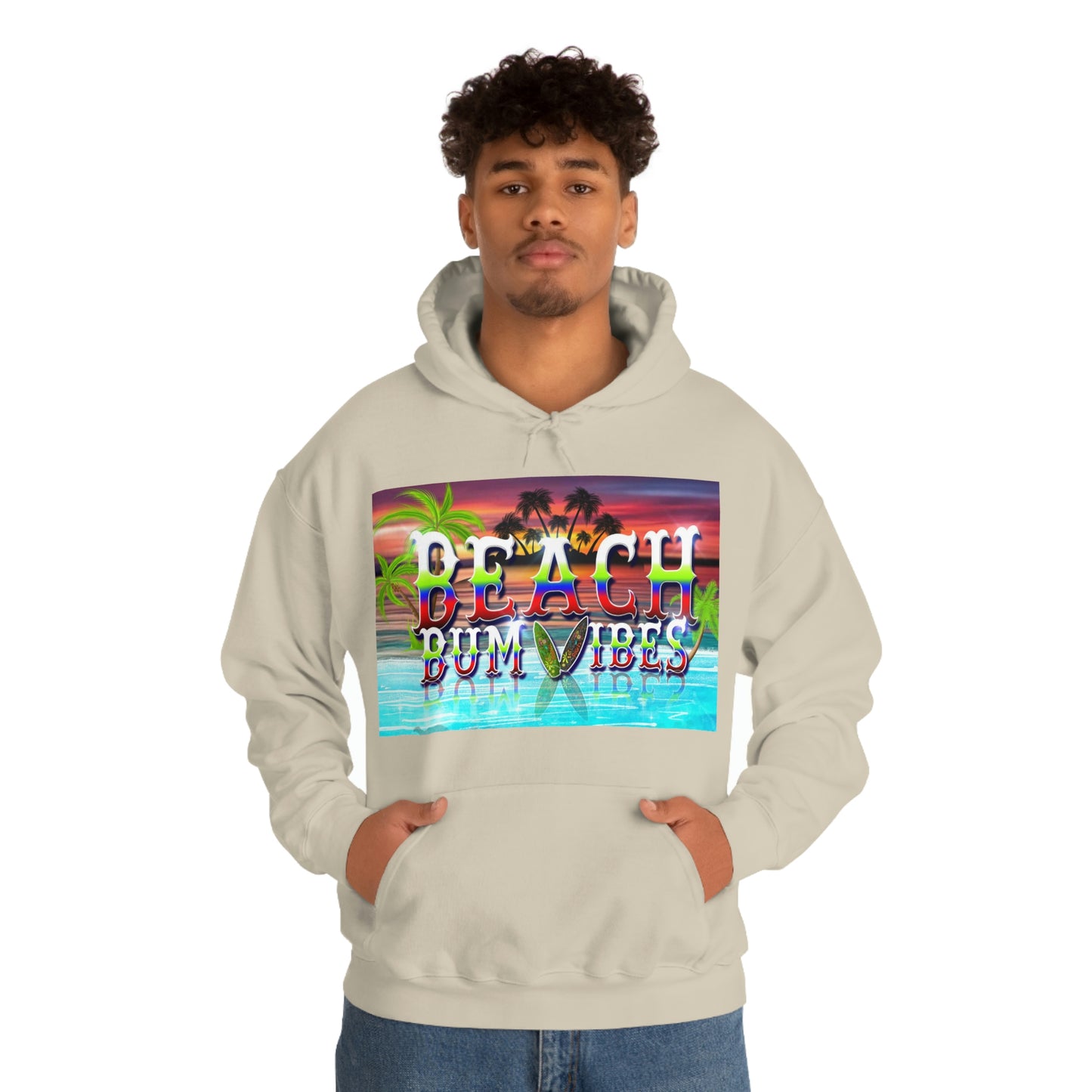 Unisex Heavy Blend™ Hooded Sweatshirt Beach Bum Vibes Edition