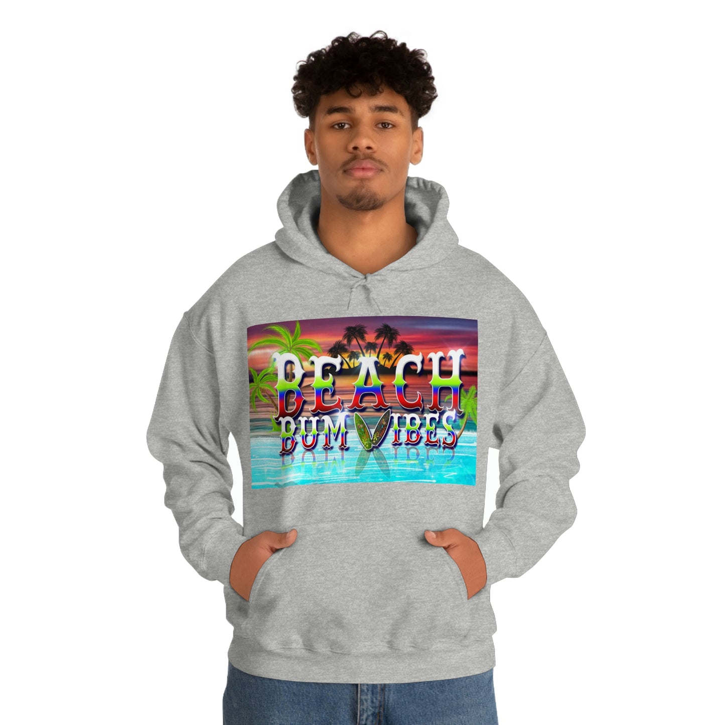 Unisex Heavy Blend™ Hooded Sweatshirt Beach Bum Vibes Edition