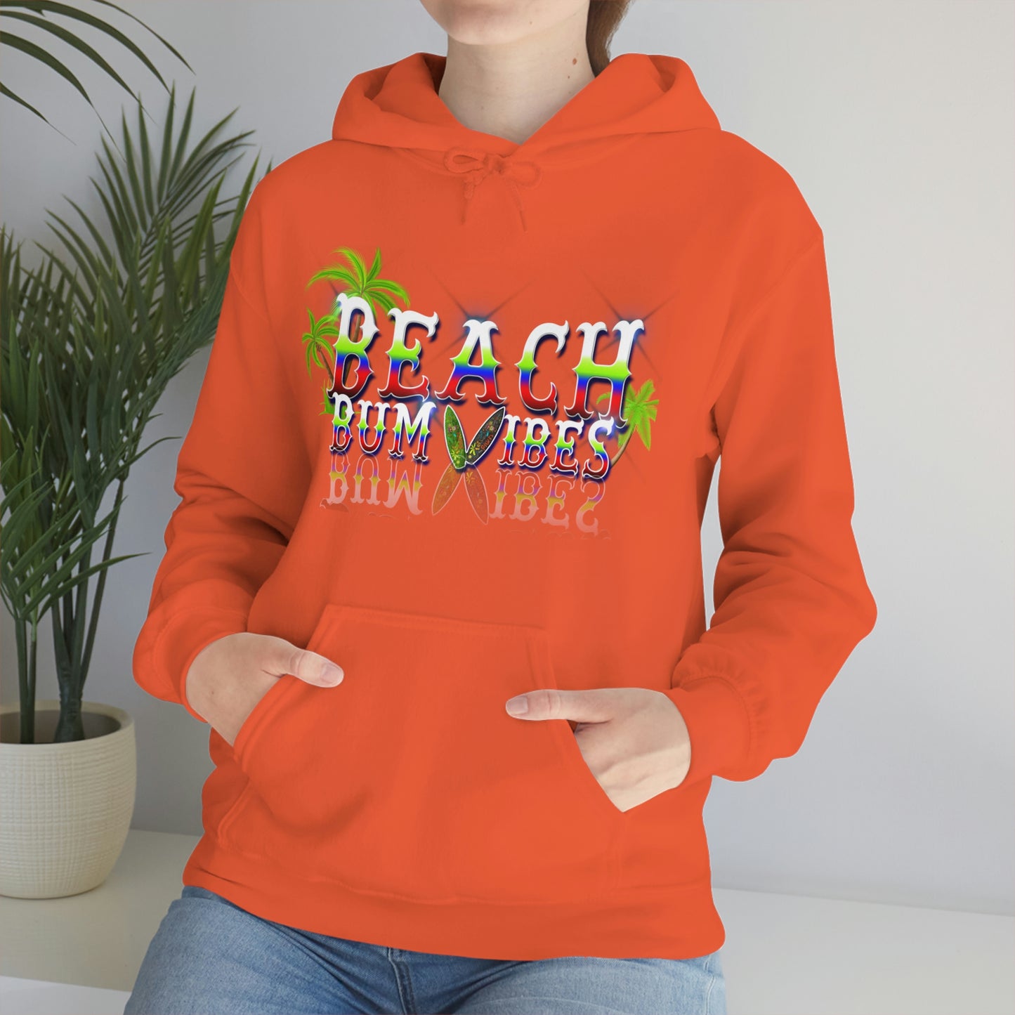 Unisex Heavy Blend™ Hooded Sweatshirt Beach Bum Vibes All Year Long