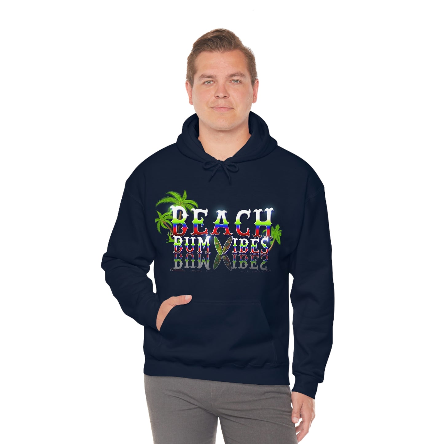 Unisex Heavy Blend™ Hooded Sweatshirt Beach Bum Vibes All Year Long