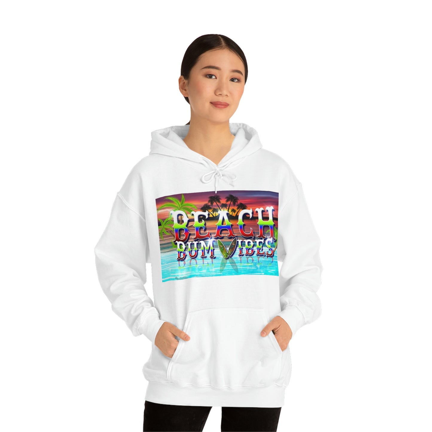 Unisex Heavy Blend™ Hooded Sweatshirt Beach Bum Vibes Edition