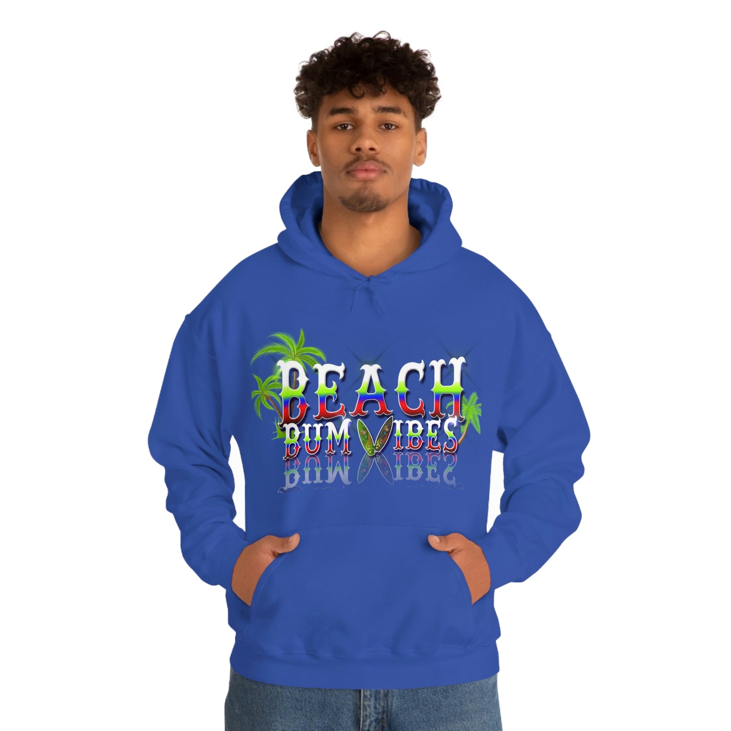 Unisex Heavy Blend™ Hooded Sweatshirt Beach Bum Vibes All Year Long