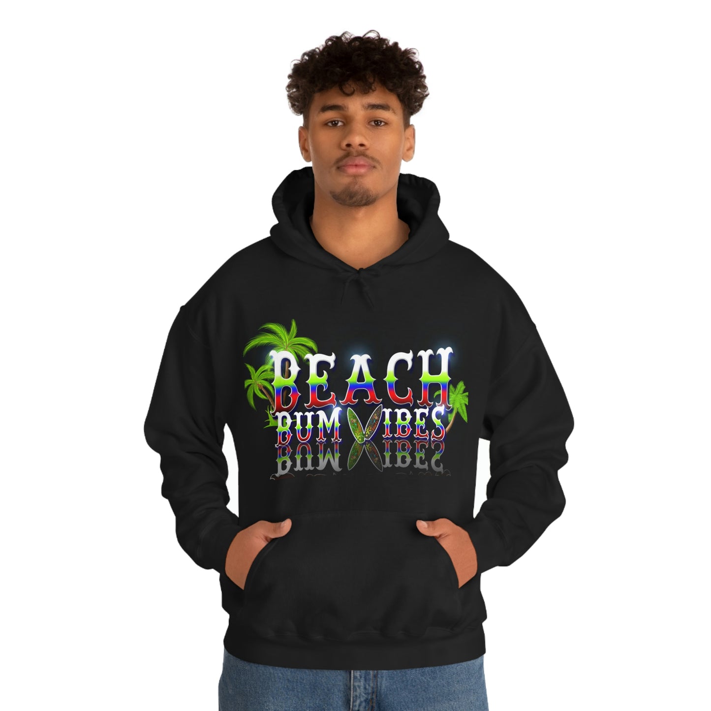 Unisex Heavy Blend™ Hooded Sweatshirt Beach Bum Vibes All Year Long