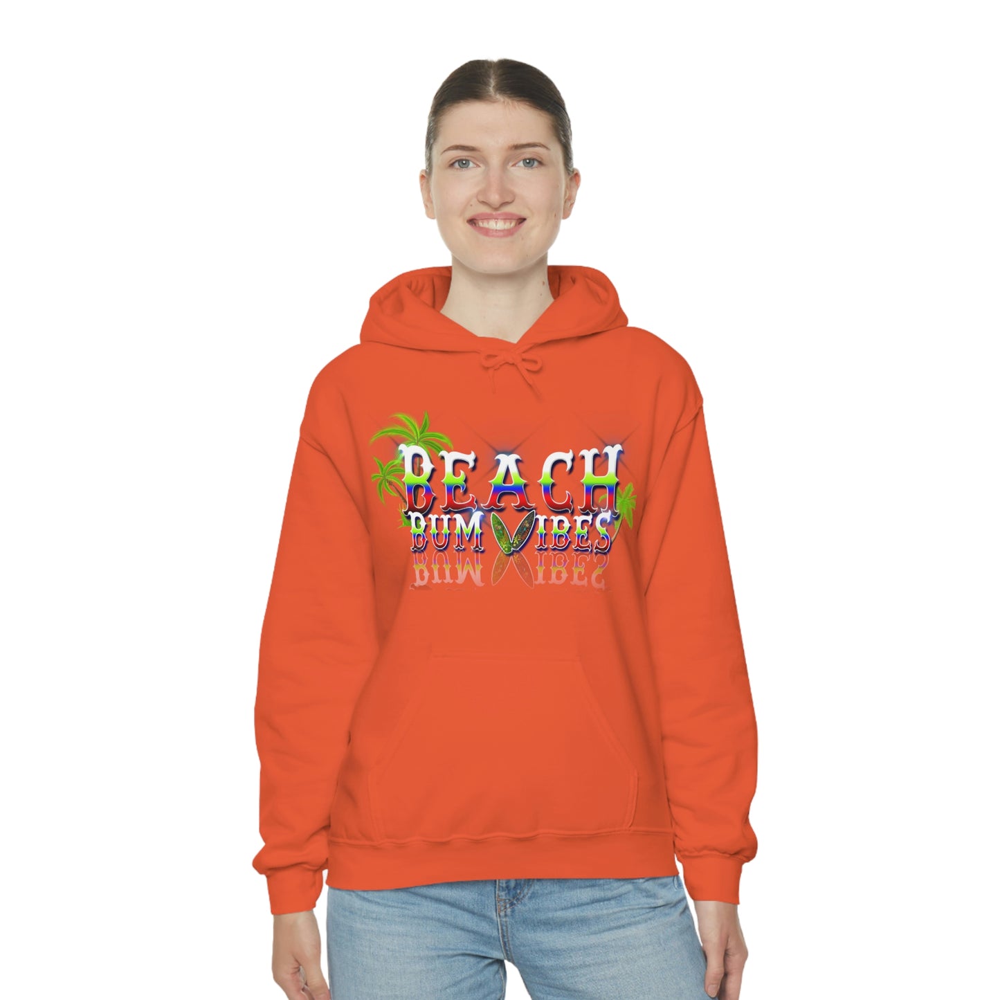 Unisex Heavy Blend™ Hooded Sweatshirt Beach Bum Vibes All Year Long