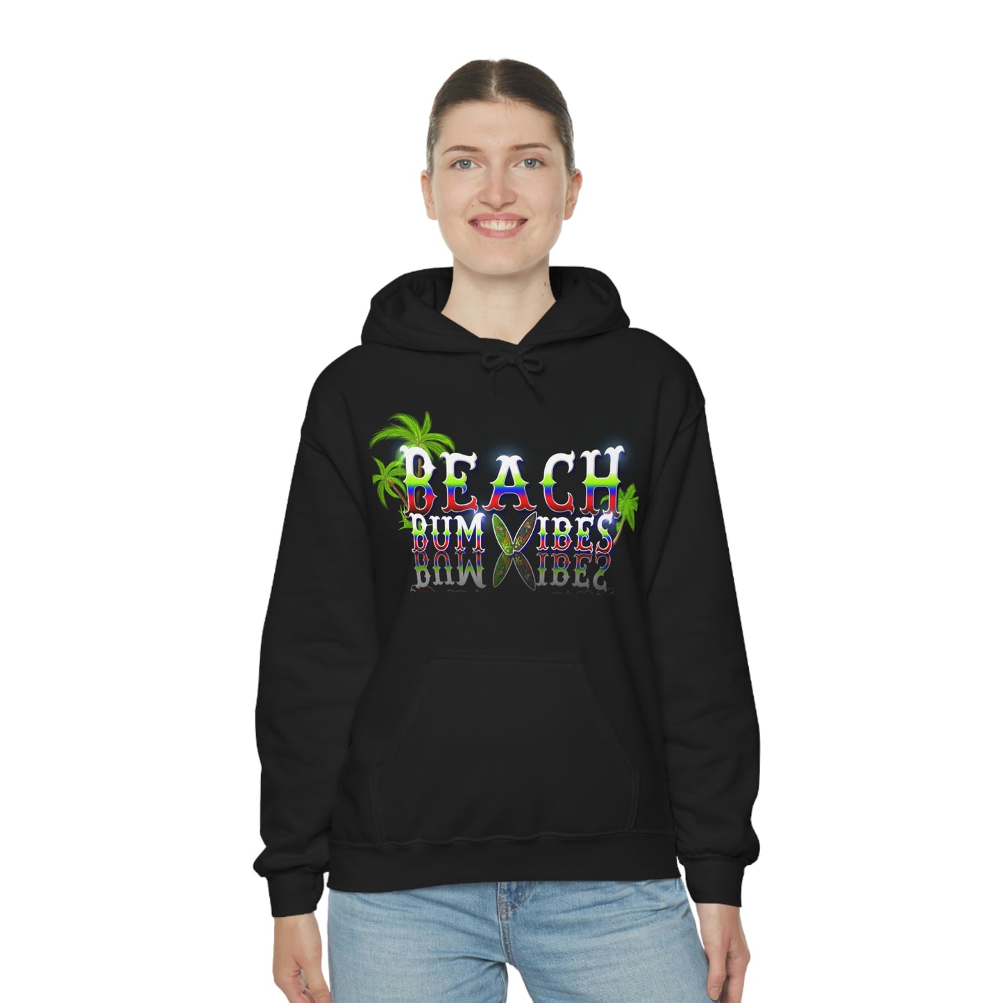 Unisex Heavy Blend™ Hooded Sweatshirt Beach Bum Vibes All Year Long