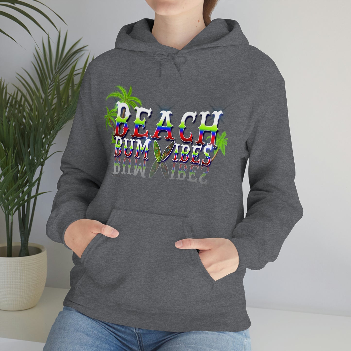 Unisex Heavy Blend™ Hooded Sweatshirt Beach Bum Vibes All Year Long