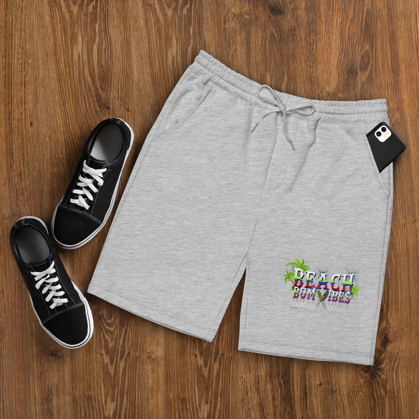Beach Bum Vibes Men's fleece shorts