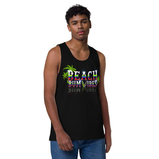 Beach Bum Vibes Men’s premium tank top