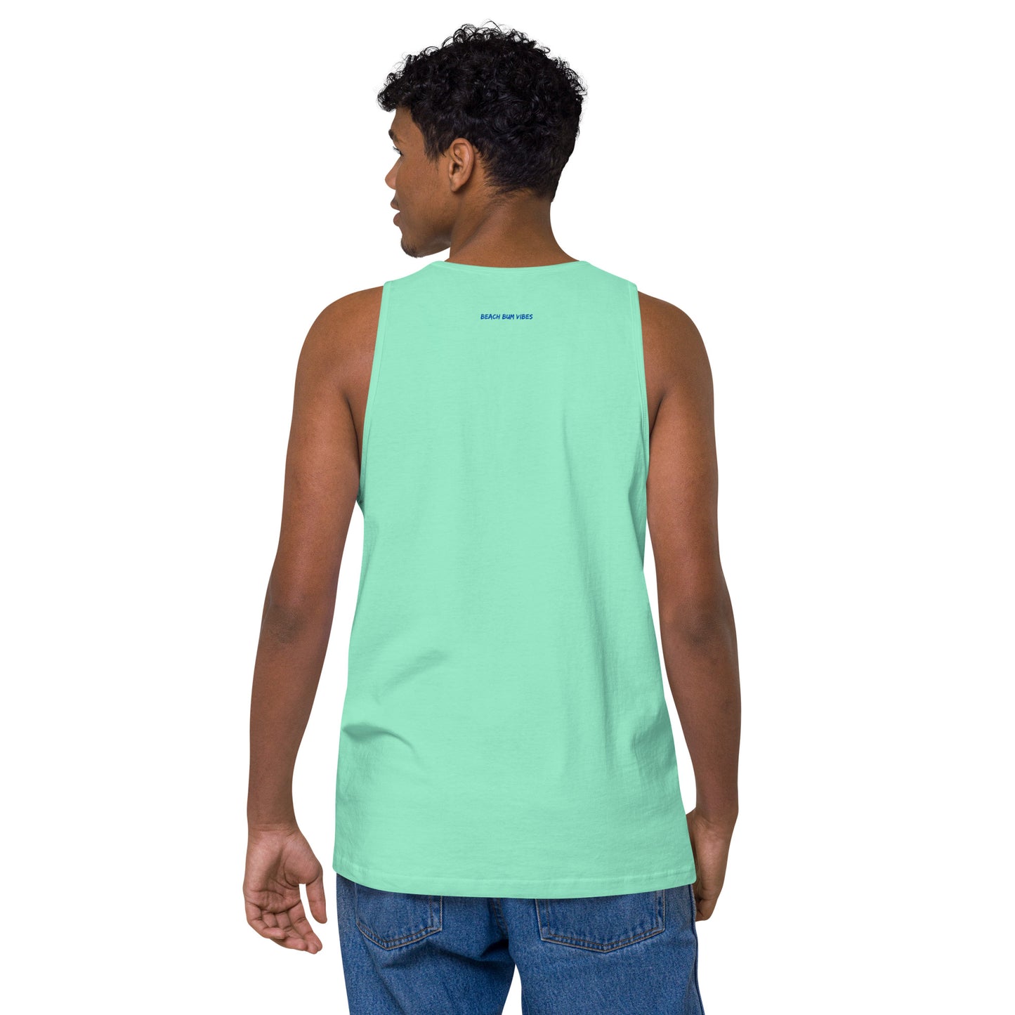Beach Bum Vibes Men’s premium tank top