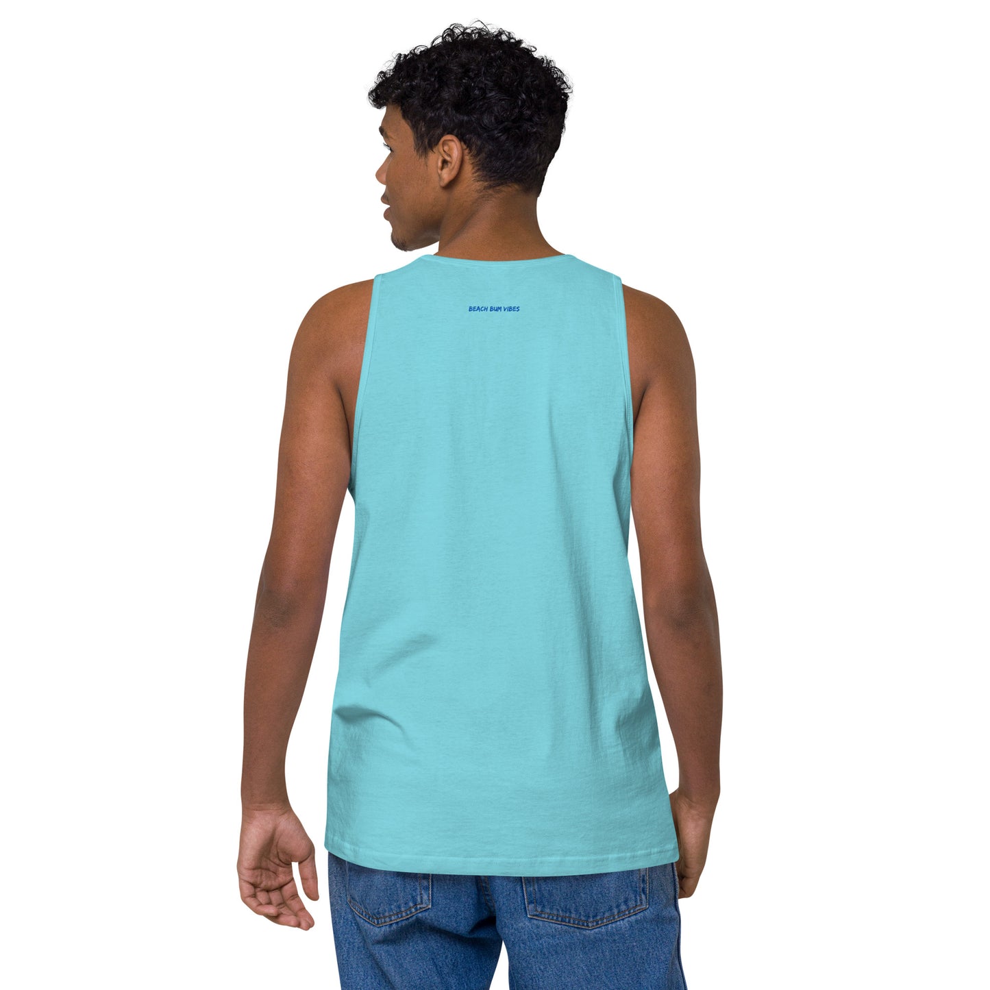 Beach Bum Vibes Men’s premium tank top