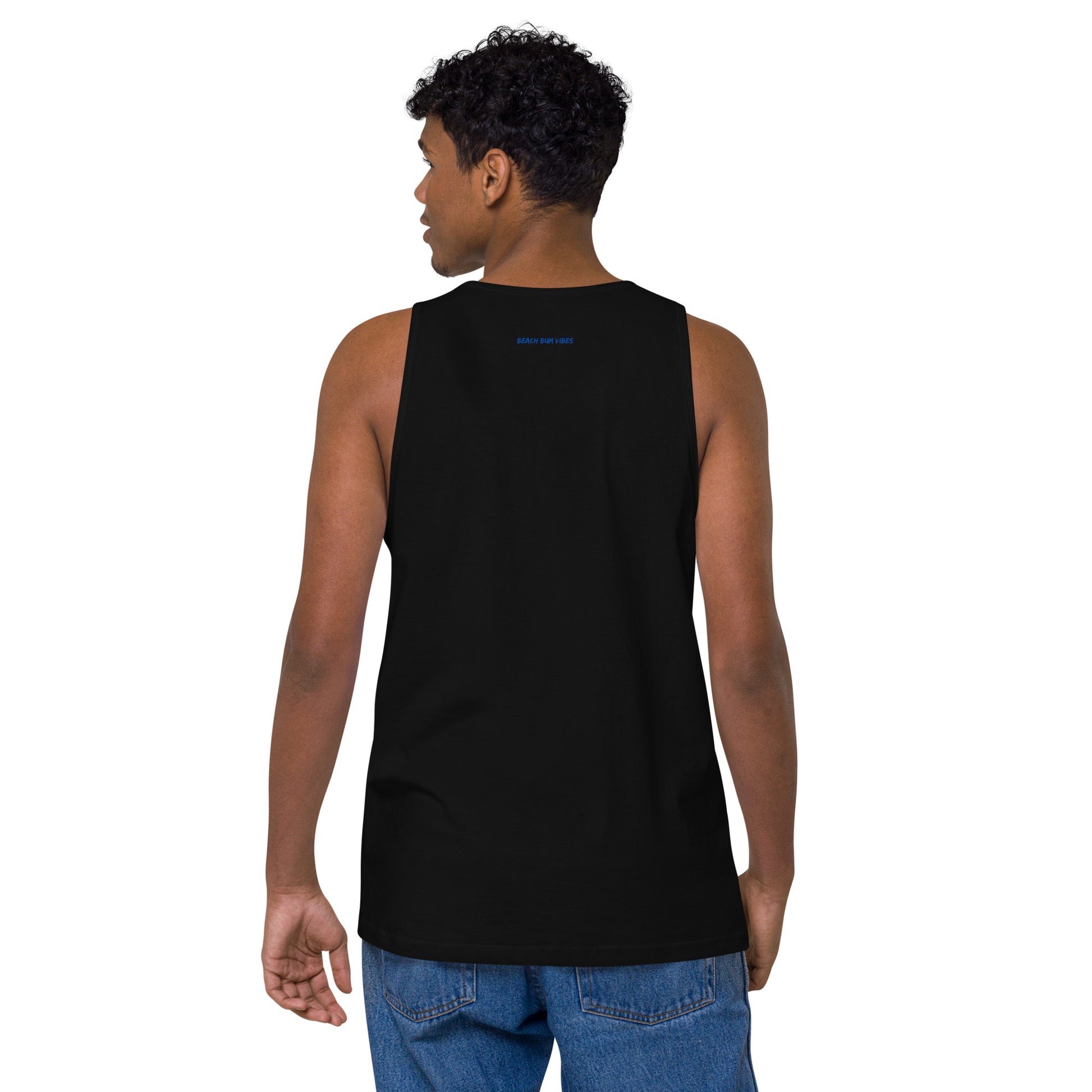 Beach Bum Vibes Men’s premium tank top